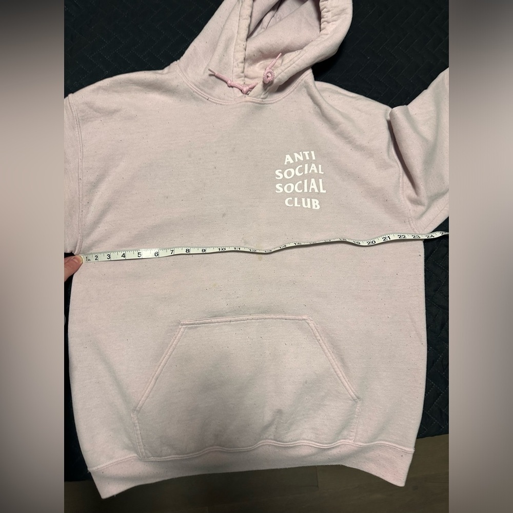 Anti social social club light pink hoodie​​​​ - Picture 5 of 6